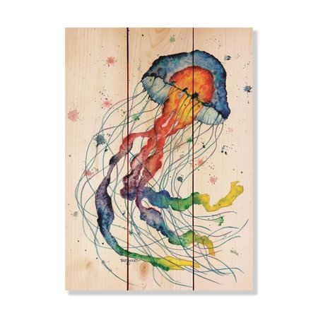 WILE E. WOOD 11 x 15 in. Bartholets Rainbow Jellyfish Wood Art DBRJ-1115